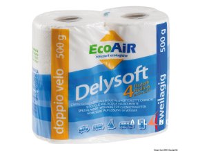 Water-soluble Toilet Paper DELYSOFT – 4 rolí – Osculati, rozpustný toaletní papír pro lodní WC