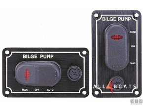 Bilge Pump Control Panel 12 V Fail-Safe – třípolohový přepínač ON-OFF-AUTO pro lodní čerpadla