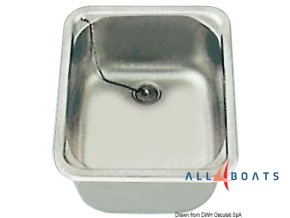 Nerezové obdélníkové umyvadlo Osculati 50.930.00