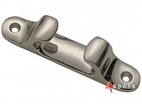 Přímý nerezový průvlak (rozměr 250 x 38  mm, 205 mm rozteč, lano max 30mm)