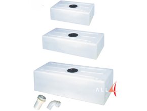 Nádrž na pitnou vodu (Velikost 150L, délka 120 cm, šířka 45 cm, výška 28 cm)
