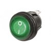 4422 kolebkovy spinac 12 24v s tesnenim ip65 a led osvetlenim zeleny