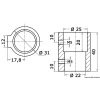 4557 spojka bimini konstrukce 22 25mm osculati 46 658 00 2