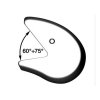 Záďový fendr pro lodě (Velikost Barva modrá, délka 660mm, šířka 280mm, výška 240mm, úhel 75 <> 90 °)
