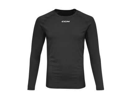 Triko CCM Mens Compression Performance s dlouhým rukávem (Velikost L)