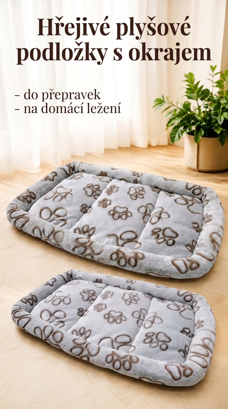 Podložka s okrajem do kočárků pro psy