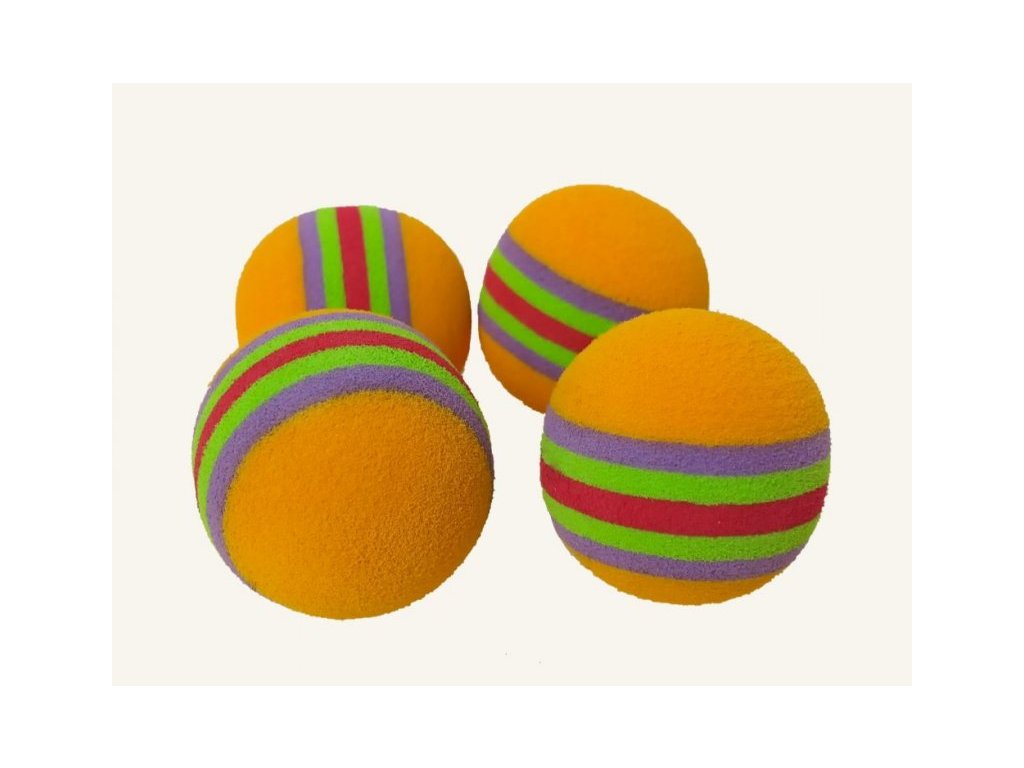 Pěnový míček - oranžový - 4 KS