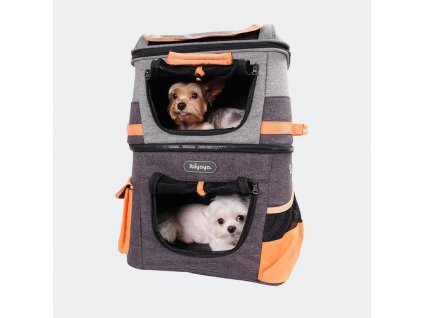 Dvoukomorový batoh pro psy a kočky - Two Tier Pet Backpack