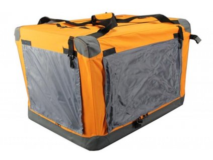 Skladací box - prepravka pre psa, malé plemeno - veľ L, ORANGE - s výbavičkou