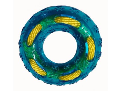 Masážní kruh z odolné gumy - modrý