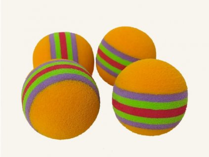 Pěnový míček - oranžový - 4 KS