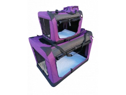 Skládací box PRAKTIC Purple s kapsami a taškou na přenos
