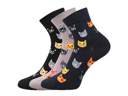 Ponožky pre milovníkov mačiek - 3 páry