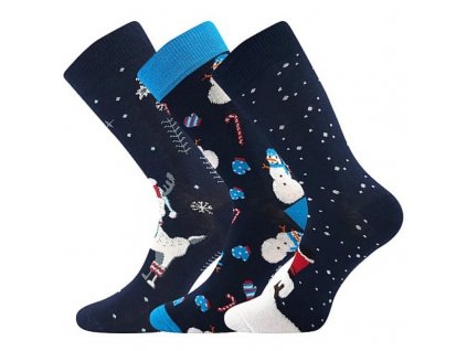 Panské vysoké ponožky VÁNOCE vel. 43-46 - česká výroba