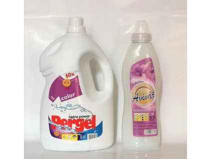 PERGEL Colour 3 L - prací gél na farebnú bielizeň - plus aviváž 1 liter ako DARČEK