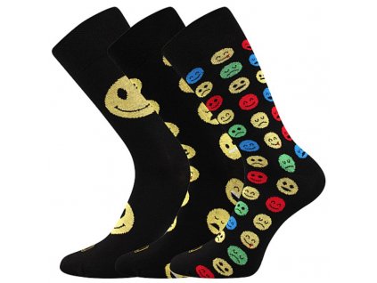 Pánske ponožky s úsmevom - sada 3 ks