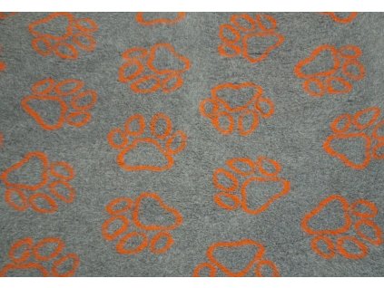 DRYBED štandard - sivý s oranžovou labkou