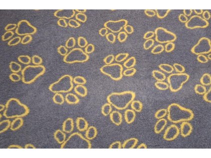 DRYBED Standard - sivý so žltou labkou