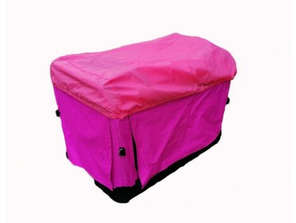 4pet box Pink Outdoor se zesíleným dnem a pláštěnkou do deště