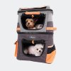 Dvoukomorový batoh pro psy a kočky - Two Tier Pet Backpack