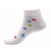 Ponožky s barevnými tlapkami kotníkové