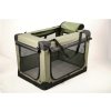 Skladací prepravka - búda pre psa - PRACTIK Oliva - s taškou na prenos