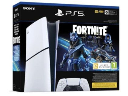Sony PlayStation 5 Digital Edition (Slim)  Verze bez  mechaniky + Hra Fortnite