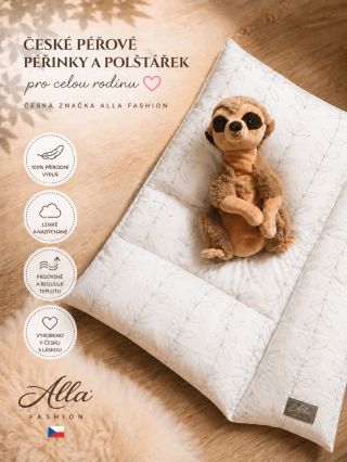 PÉŘOVÉ PEŘINY A POLŠTÁŘE PRO CELOU RODINU🧑‍🧑‍🧒‍🧒 . ✨ Dopřejte si pohodlí, které si zamilujete. Péřové peřinky a polštářky...