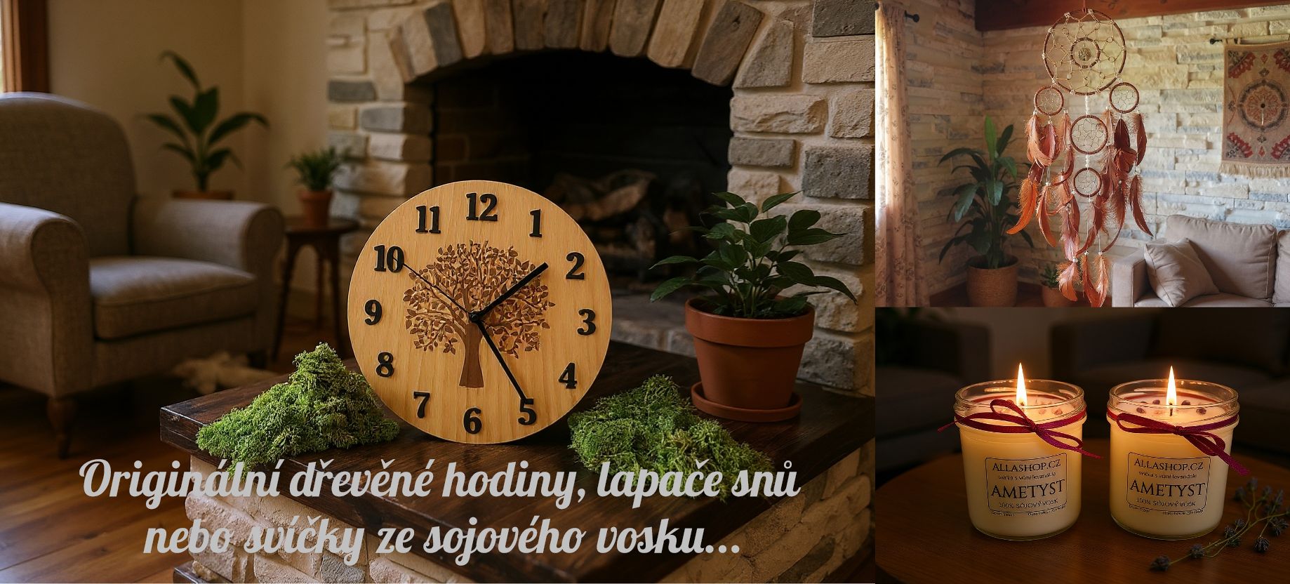 Hodiny,lapač,svíčka
