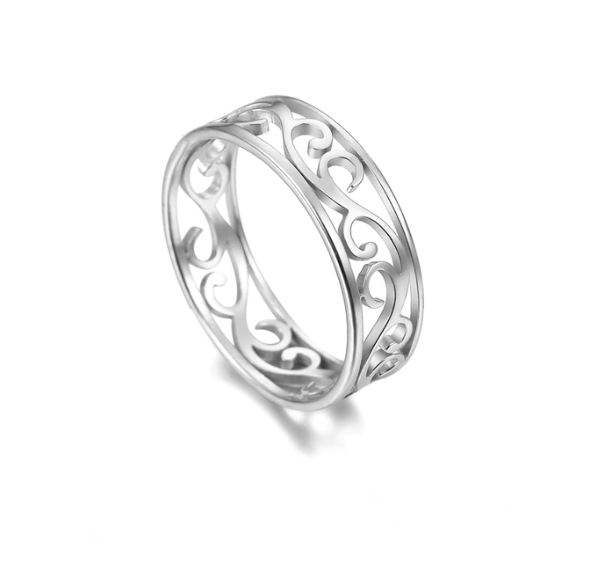 Prsten z oceli Velikost: 10 (obvod 62,8 mm)