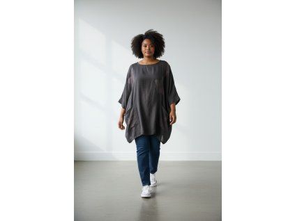Tunika černá s oversized střihem velikost XL/XXL