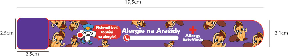 Náramek Alergie na arašidy