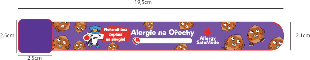Náramek Alergie na ořechy