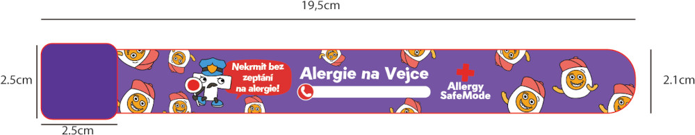 Náramek Alergie na vejce