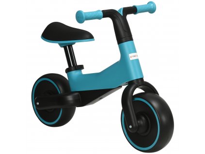 Dětské balanční kolo AIYAPLAY, dětské kolo bez pedálů, balanční kolo pro děti od 1,5 do 3 let, posuvné kolo s výškově nastavitelným sedadlem, modré