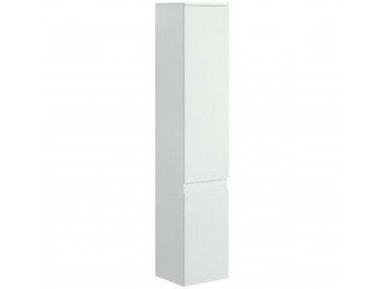 Kleankin koupelnová skříňka, vysoká skříňka s 5 úrovněmi, koupelnová skříňka s ochranou proti překlopení, úložná skříňka do koupelny, bílá, 30 x 28 x 152,5 cm
