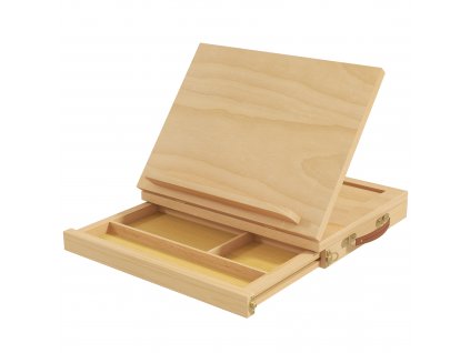 Vinsetto easel stretcher frame přenosný easel studio easel úhel nastavitelný skládací se zásuvkou přírodní bukové dřevo