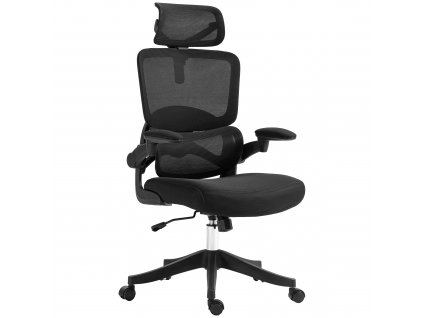 Kancelářská židle Vinsetto s houpací funkcí, kancelářská židle, výškově nastavitelná počítačová židle, nosnost do 120 kg 62 x 58 x 120-133 cm