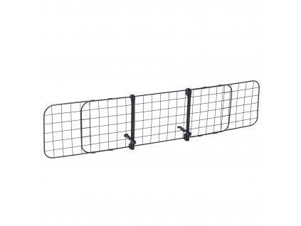 PawHut ochranná mřížka pro psy do auta univerzální nastavitelná mřížka do kufru kovová černá (91-145) x 30 cm