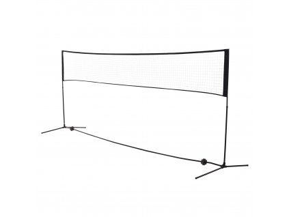 HOMCOM Badmintonová síť Volejbalová a tenisová síť Přenosná 2 výšky 94/158 cm Přenosná taška PE 400 x 60 cm
