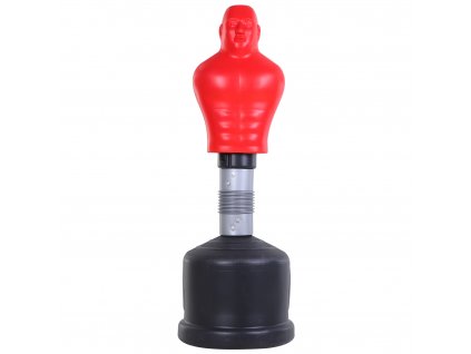 HOMCOM boxovací pytel stojící boxovací figurína boxovací pytel stojan 190 cm dospělí nastavitelná výška boxerský partner boxerský trenér silikonová červená