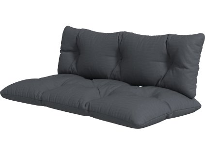 30871 sada 2 polstaru na zahradni lavici tmave sede