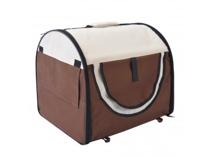 PawHut přepravka pro psy skládací přepravní box pro psy batoh pro domácí mazlíčky s polštářem cestovní taška přepravní box pro domácí mazlíčky nepromokavá tkanina oxford káva