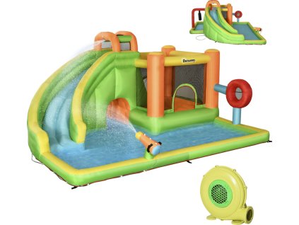 31609 nafukovaci skakaci hrad se skluzavkou 478 x 440 x 210 cm vicebarevny