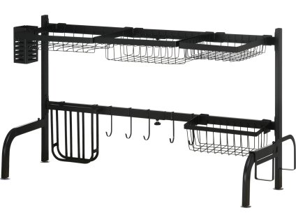 32602 9 odkapavac na nadobi 93 x 30 x 52 cm cerny