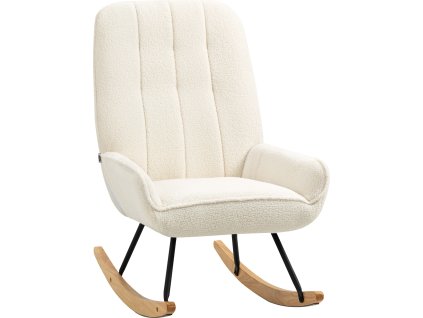 32998 9 houpaci kreslo 63x95x97cm prirodni kremove
