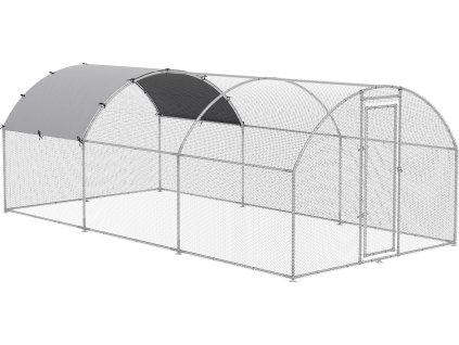 33763 9 kurnik xxl pro 12 18 kurat 280x570x197 cm stribrny