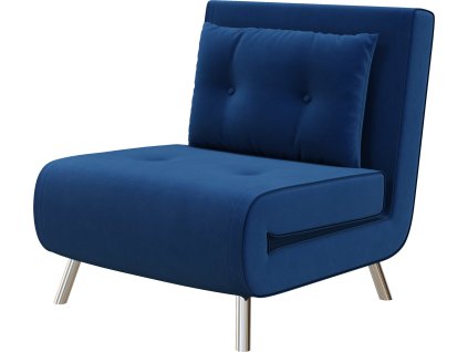 33991 9 rozkladaci kreslo 77x88x83 cm modre