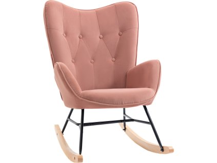 34138 houpaci kreslo 84x70x96 cm ruzove