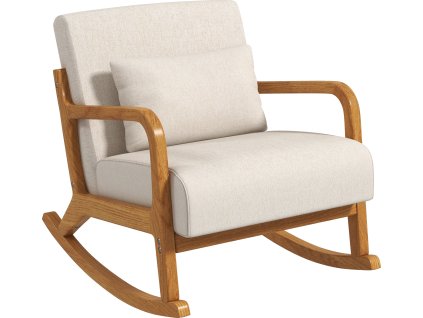 35350 9 relaxacni houpaci kreslo bezove hnede